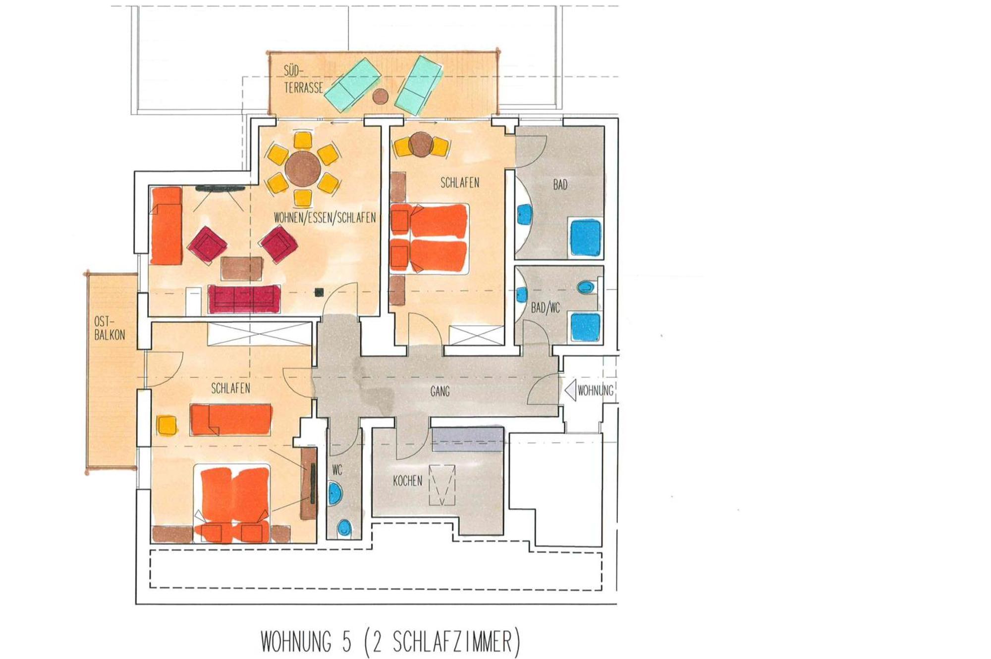 Appartements Gaertner Bichlbach Rom bilde